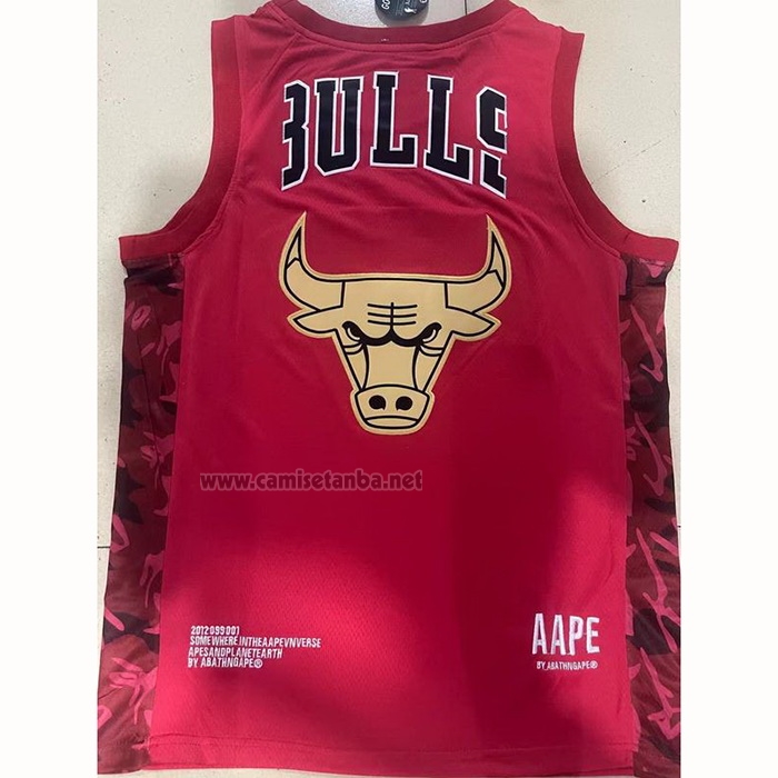 Camiseta Chicago Bulls x AAPE Rojo